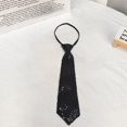 thumbnail image 3 of Litie Men Shiny Sequin Ties,Lightweight Adjustable Self Tied Necktie for Cosplay Party Costume, 3 of 5