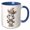 Blue/White, variant on 3drose, Cute Circus Zebra Illustration, 15oz Mug