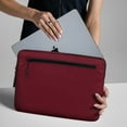 thumbnail image 7 of Incase Compact Laptop Sleeve with Flight Nylon - 14-inch MacBook/Laptop & iPad/Tablet Sleeve - Faux Fur Lining, Lightweight, Durable, Weather Resistant, Slip Pocket for Accessories - Cosmic Red, 7 of 7