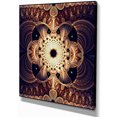 thumbnail image 2 of Motif de Fleurs Fractales Rouges Marron - Impression sur Toile Florale, 2 of 3