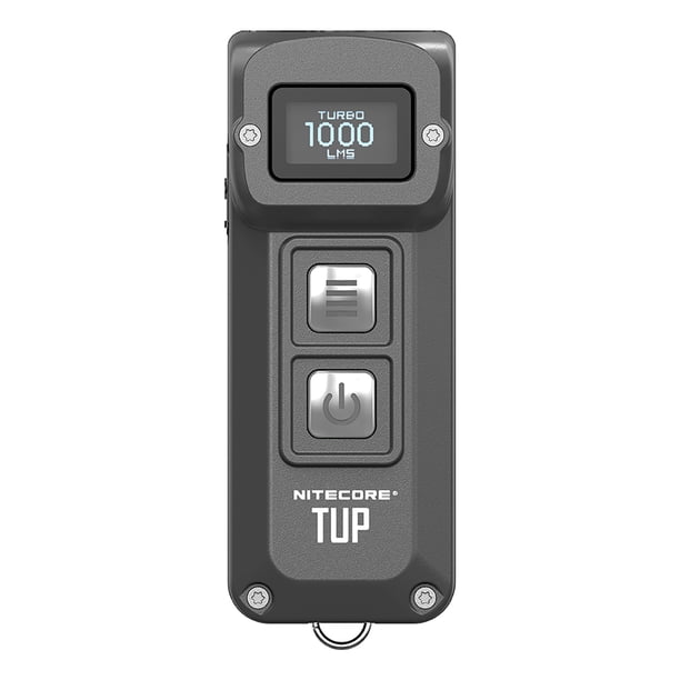 Nitecore TUP 1000 Lumen USB Rechargeable Flashlight | OLED Display, 5 Modes, Keychain EDC Light