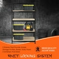 thumbnail image 6 of Juggernaut Storage 24" x 72" 5 Shelf Steel Utility Shelving Unit, Black, 6 of 10