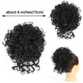 thumbnail image 2 of Messy Curly Hair Bun Extension Synthetic Tousled Updo Drawstring Ponytail Hairpiece, 2 of 6