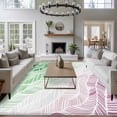 thumbnail image 5 of Ombre Green Pink Area Rug 5x7 Washable Rug Non Slip Summer Coastal Ocean Sea Beach Wave Large Area Rug Soft Stainresistant Indoor Floor Carpet for Living Room Bedroom Home Office Dining Room Nursery, 5 of 8