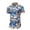 White, variant on Hawaiian Shirt for Men Slim Fit Short Sleeves Tropical Printed Casual Collar Button Down Summer Beach Dress Shirts Plus Size on Clearance