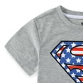 thumbnail image 4 of DC Comics Superman Short Sleeve T-Shirt and Active Mesh Shorts Set (Boys), 2 Piece Set, Sizes 4-10, 4 of 7