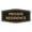 Black Gold, variant on Fancy Private Residence Sign (White) - Small