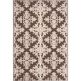 thumbnail image 6 of SAFAVIEH Cottage Damjan Geometric Floral Indoor/Outdoor Area Rug Brown/Cream, 4' x 6', 6 of 6