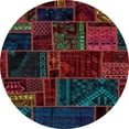thumbnail image 1 of Ahgly Company Indoor Round Abstract Gray Oriental Area Rugs, 8' Round, 1 of 6