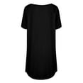 thumbnail image 5 of Tittly T Shirts for Women Graphic Tees Women's Pure Color Fashionable Casual Round Neck Short Sleeve Top Tshirts Shirts Womens Tops Black L, 5 of 5