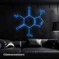 thumbnail image 2 of Glowneon Chemistry Molecule Neon Sign, Chemical Formula Wall Decor, 2 of 4