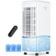 thumbnail image 1 of BALKO Aire acondicionado 3 en 1 sin ventanas con tanques dobles, temporizador inteligente, 3 bolsas de hielo, enfriador de aire evaporativo de 60 W, oscilación de 70°, enfriador de pantano de 3 veloci, 1 of 5