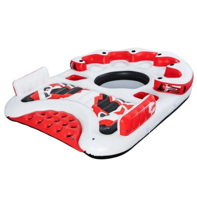 Tobin Sports 7 person Giant Inflatable Party Island Float 3.92 m x 3.08 m