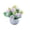 O, variant on 1 Pcs Artificial Flowers Kit With Pot,Artificial Silk Flowers In Pot, Fake Flowers With Vase, Small Plant Potted Decor,Faux Flower Arrangement With Pot For Home Dining Table Decor,(B,4.7x5.9 in)