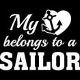 thumbnail image 3 of CafePress - Heart Belongs Sailor - Women's Dark Pajamas, 3 of 4