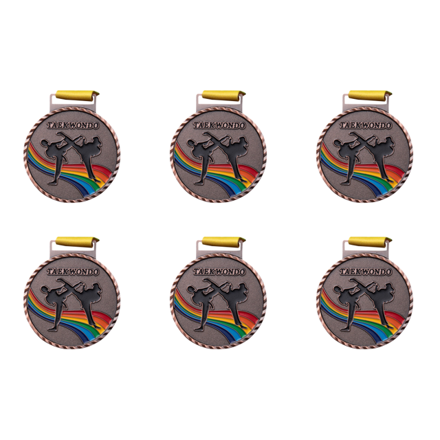 Medallas Taekwondo Medallas Oro Plata Y Bronce Personalizadas Medallas Pintura Taekwondo (color Bronce)