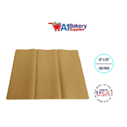 Noble Gold Tissue Paper Squares, Bulk 100 Sheets, Presents by A1 Bakery Supplies, Large 15 Inch x 20 Inch