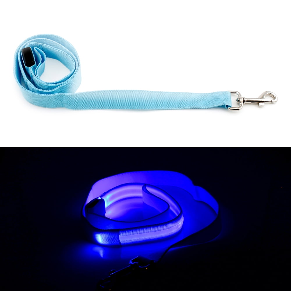 LED Glow Collar Dog Pet Flashing Light Night Safety Adjustable Leash Nylon Collar by GEARONIC TM