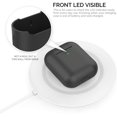 thumbnail image 3 of AhaStyle Silicone Case Cover [Front Visible] Compatible with AirPods 2 (2019) (Black), 3 of 5