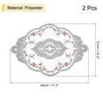 thumbnail image 2 of REGALWOVEN Retro Lace Placemat Oval Embroidered Table Place Mats French Doilies Gray, 2 of 7