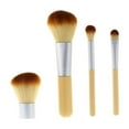 thumbnail image 4 of unbranded 4Ud Brochas De Maquillaje Con Mango De Bambú Y Suaves Para Uso Y Diario, 4 of 8