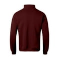 thumbnail image 5 of XAOWF Men'S Casual Sweatshirt Solid Color Turndown Collar Long Sleeve Slim Fit Basic Stylish Pullover Everyday Commute 2025 Autumn Versatile Trendy Tops, 5 of 6