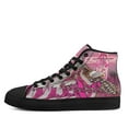thumbnail image 3 of Breast Cancer Awareness Believe High Top Canvas Shoes Sneakers Black Size 9.5, 3 of 7