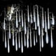 thumbnail image 5 of Cadena de luces LED de lluvia de meteoritos, resistente al agua, con forma de gota de lluvia, para decoración de patio, fiestas navideñas, 30/50 cm, 5 of 5