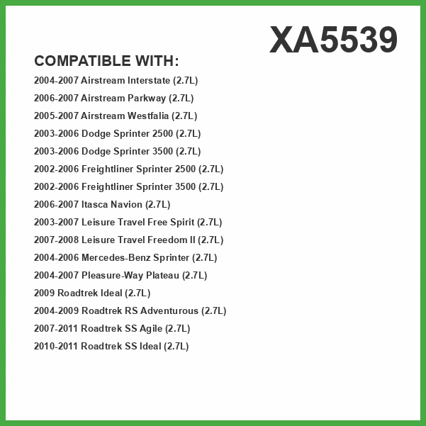 ECOGARD XA5539 Premium Engine Air Filter Fits 2003-2006 Dodge Sprinter 2500, 2002-2006 Freightliner Sprinter 2500, 2004-2006 Mercedes-Benz Sprinter, 2003-2006 Dodge Sprinter 3500