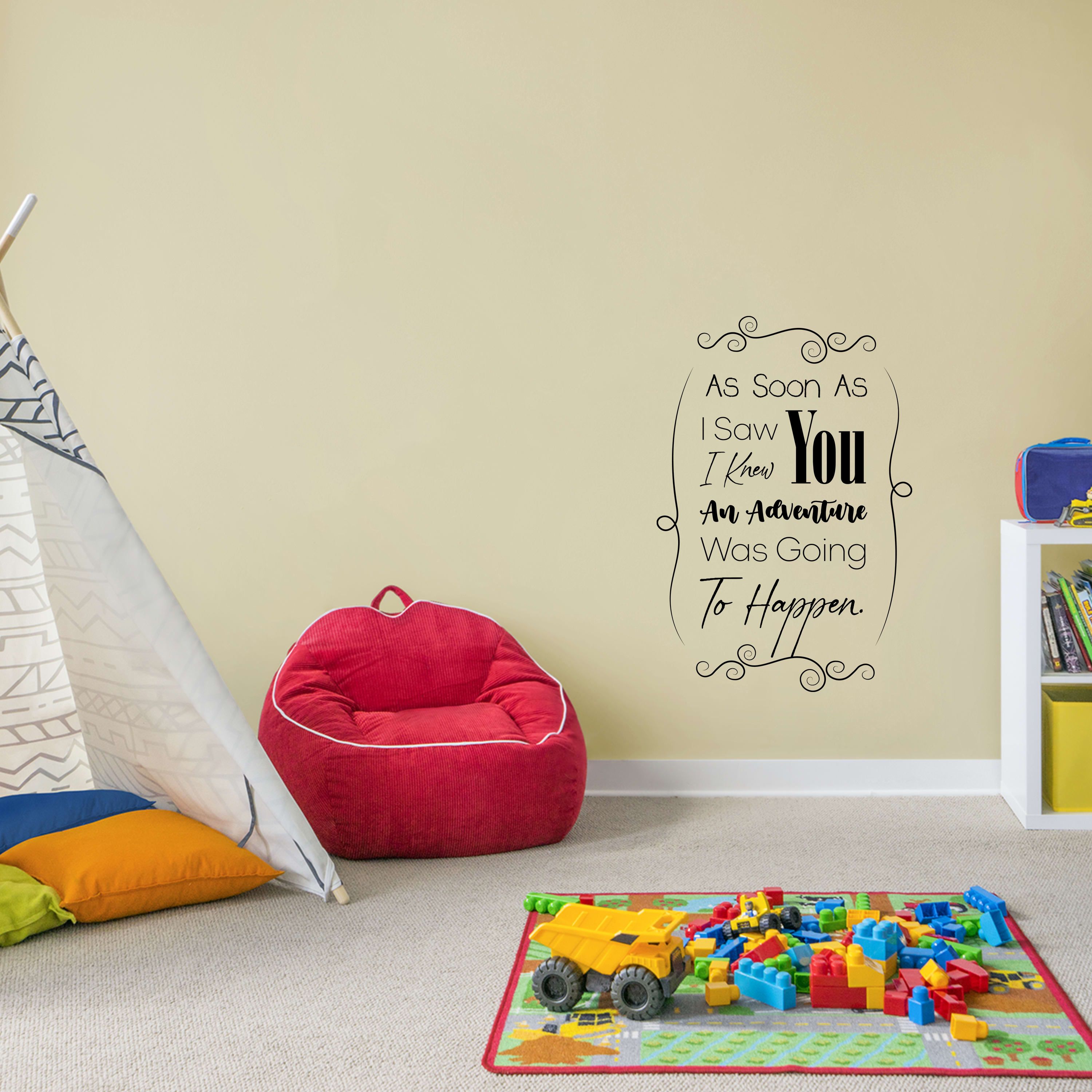 Winnie the Pooh Adventure Cartoon Honey Quote Positive Life Inspiration Quotes Saying Wall Art Sticker Designs Vinyl Stickers For Home House Walls Rooms Windows Bedroom Decoration Size (20x18 inch)
