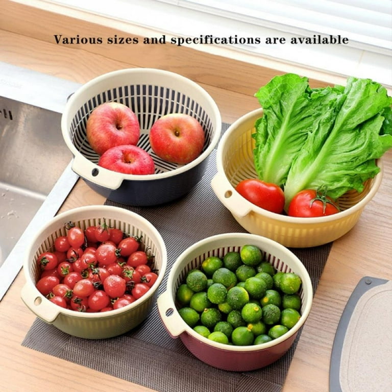 BTGUY Kitchen Drain Basket Bowl Vegetable Fruit Washing Storage
