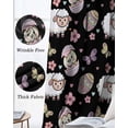 thumbnail image 6 of Easter Blackout Curtains for Bedroom, Thermal Insulated Drapes, Spring Sheep Chickens Eggs Butterfly Flowers Black Black Out Curtains 63 Inch Long Room Darkening Kitchen Curtains 42"x63" 2 Panels, 6 of 8
