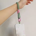 thumbnail image 2 of Universal Portable Candy Colors Nylon Phone Case Strap Keychain Hanging Rope Phone Lanyard Anti-lost Rope Phone Wrist Straps GREEN, 2 of 8
