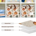 thumbnail image 4 of Yayeee Foldable Storage Basket for Shelves with Handles Waterproof Cloth Bins, Beige Fall Coffee, 4 of 7