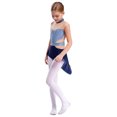thumbnail image 3 of Sholeno Girls Gymnastics Leotards Bodysuits Ballerina Dance Costume Sparkle Sleeveless Backless Jumpsuits Blue&Navy Blue 12, 3 of 7
