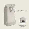 thumbnail image 2 of bella Electric Can Opener with Stainless Steel Cutting Blade and Cord Storage, Oatmilk, 2 of 8