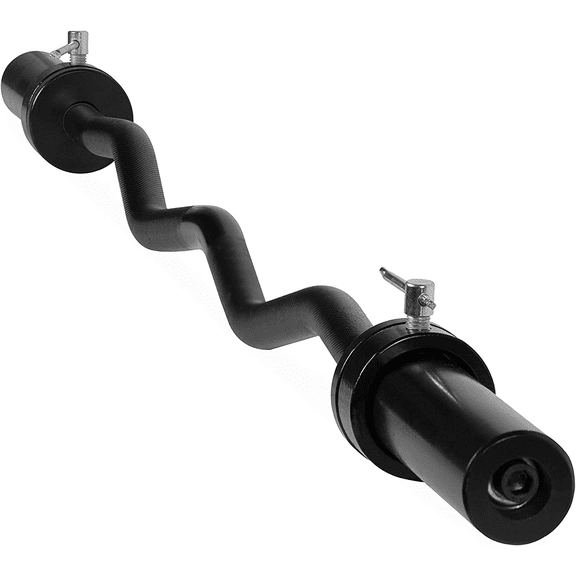 Olympic EZ Curl Bar, Black (2-Inch) (New Version)