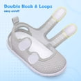 thumbnail image 6 of Barerun Toddler Shoes Washable Adjustable EVA Sandals,Wide Round Toe Grey,7.5-8 Toddler, 6 of 8