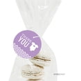 thumbnail image 3 of Thank You Lavender Chevron Baby Shower Round Circle Gift Tags, 24-Pack, 3 of 3