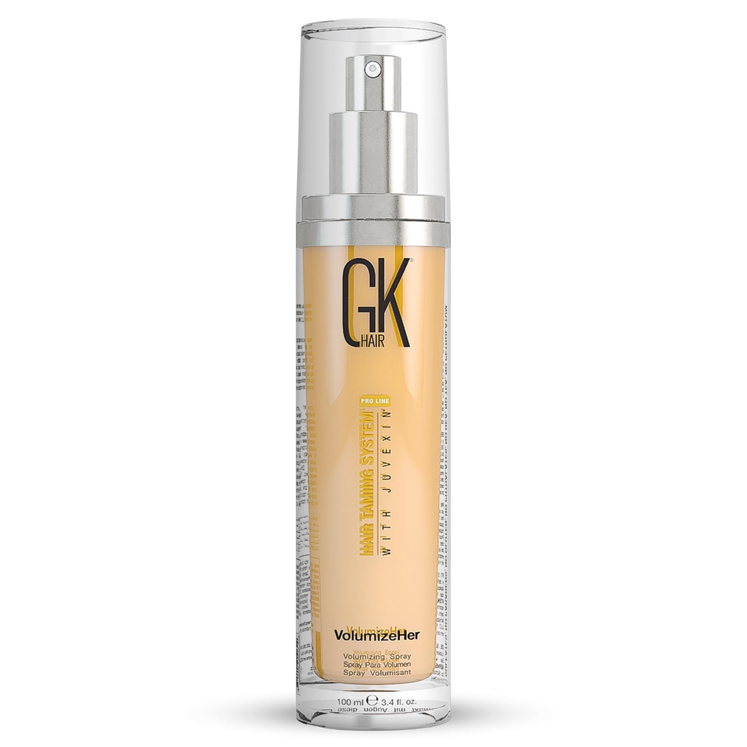 Global Keratin GKhair Volumizeher Spray (100ml/ 3.4 fl. oz) Hair Thickening Spray for Women and Men - Hair Volumizer and Texturizing Spray for Hair Volume