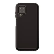 onn. Rugged Phone Case with Built-in Antimicrobial Protection for SAMSUNG Galaxy A12, Black