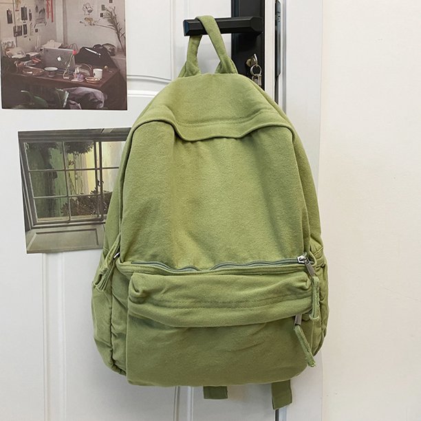 Bolso de estudiante de hombro sólido de gran capacidad Mochila de moda de lona Bolsa de viaje FLhrweasw Nuevo