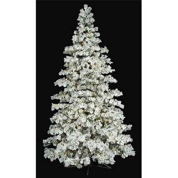 10 ft. EZ Plug Flocked Tree