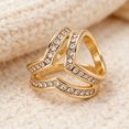 thumbnail image 4 of Scarf Button Three-Ring Design Rhinestones Inlaid Scarf Buckle Korean Style Scarves Shawls Scarf Fastener Jewelry Accessory, 4 of 8