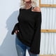 thumbnail image 4 of Suéter de manga larga con cuello redondo para mujer, informal, cómodo, a la moda Pompotops hdfakjf10422, 4 of 6