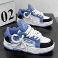 thumbnail image 5 of Men's New Fashion Korean Style Versatile Trendy Casual Sports Shoes Platform Sneakers for Men with Thick Platform Two-Tone Sole,, 5 of 9