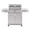 Silver, variant on Monument Grills Stainless Steel 4 Burner Propane Gas Grill with Clearview® Lid, Infrared Side Sear Burner & Side Burner