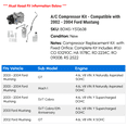 thumbnail image 2 of A/C Compressor Kit - Compatible with 2002 - 2004 Ford Mustang 2003, 2 of 2