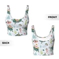 thumbnail image 6 of Rateoe Turtle and Sea Life Print Womens' Sports Bras Scoop Neck Sports Vest- Padded U Back Seamless High Impact Support, 6 of 7