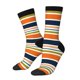 thumbnail image 1 of Balery Colorful Pastel Stripes Calcetas Largas con Estampado para Hombre y Mujer – Suaves y Transpirables, Talla Única (US 5-11), 1 of 6